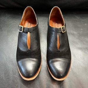 Niseda Kork-Ease Size 9.5 Black Leather / Suede